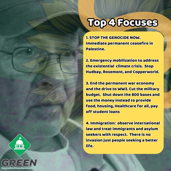 GreenParty_GCCC's tweet photo. Meet Eduardo: Chair of Pima County Green Party, union president, &amp; environmental advocate. Support him as a write-in candidate on July 30 for a spot in the general election. Contrasting with pro-war hawk @RubenGallego &amp; 2 silent contenders. 

#ArizonaGreenParty #VoteGreen2024 https://t.co/UeLSbcOcWx