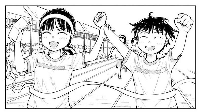 #今日の今日おさ
幼馴染混合ダブルス100m走金メダル🥇🥇 