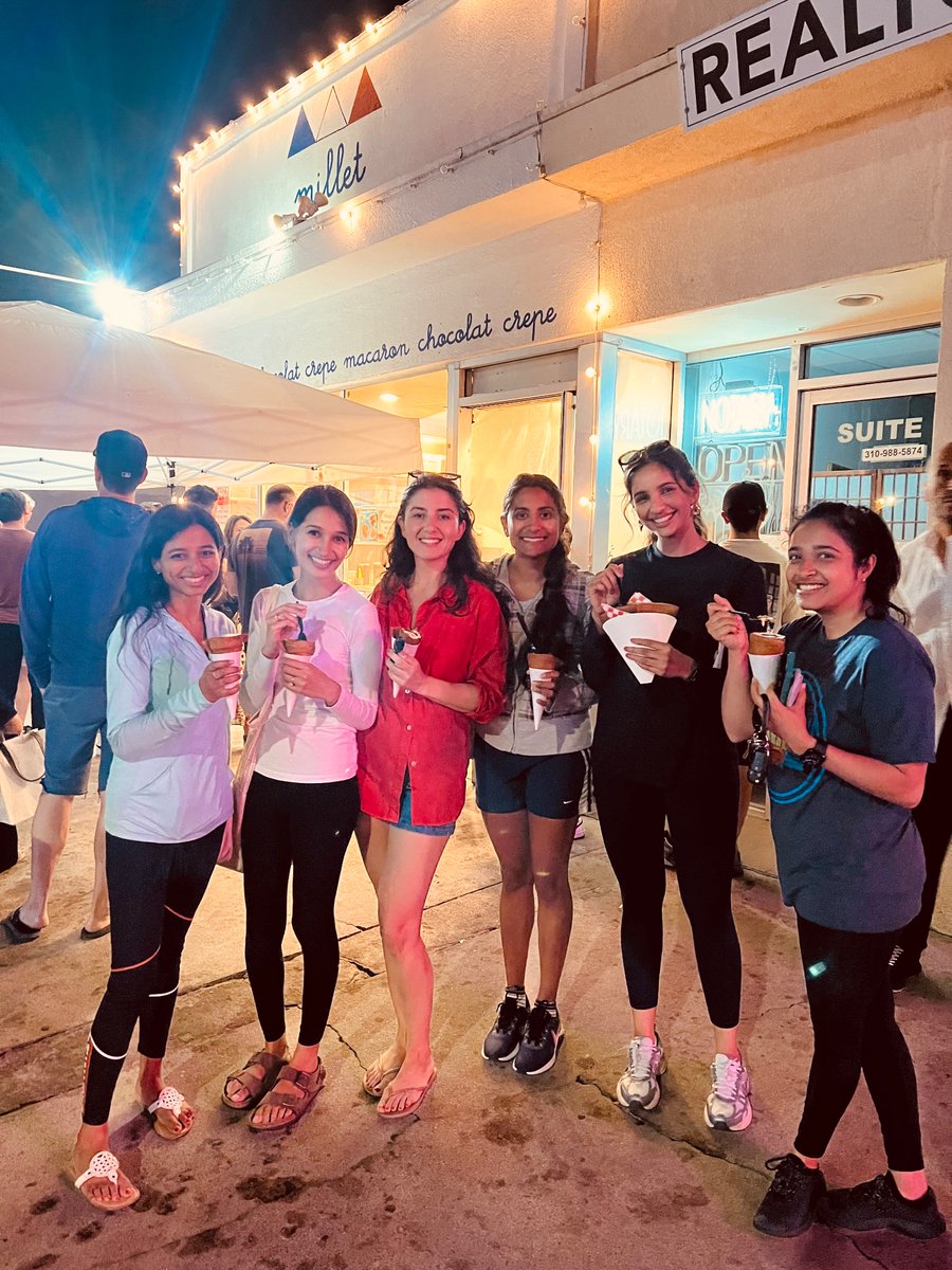 UCLA Women in Cardiology (@ucla_wic) on Twitter photo It was a perfect LA evening for the Bundle of Hers: sunset yoga on the beach followed by dessert for dinner <a href="/milletcrepe/">millet crepe</a> with a side of life and career advice 🧘♀️
<a href="/MeganKamath/">Megan Kamath</a> <a href="/AleeshaShaikMD/">Aleesha Shaik, MD, MPH</a> <a href="/ShayV_MD/">Shay Vellanki</a> <a href="/rainahjain/">Raina H. Jain</a> <a href="/DagherLilas/">Lilas Dagher</a> <a href="/VarayiniP/">Varayini Pankayatselvan</a>
#HouseOfCards #mentorship #Wellness It was a perfect LA evening for the Bundle of Hers: sunset yoga on the beach followed by dessert for dinner <a href="/milletcrepe/">millet crepe</a> with a side of life and career advice 🧘♀️
<a href="/MeganKamath/">Megan Kamath</a> <a href="/AleeshaShaikMD/">Aleesha Shaik, MD, MPH</a> <a href="/ShayV_MD/">Shay Vellanki</a> <a href="/rainahjain/">Raina H. Jain</a> <a href="/DagherLilas/">Lilas Dagher</a> <a href="/VarayiniP/">Varayini Pankayatselvan</a>
#HouseOfCards #mentorship #Wellness