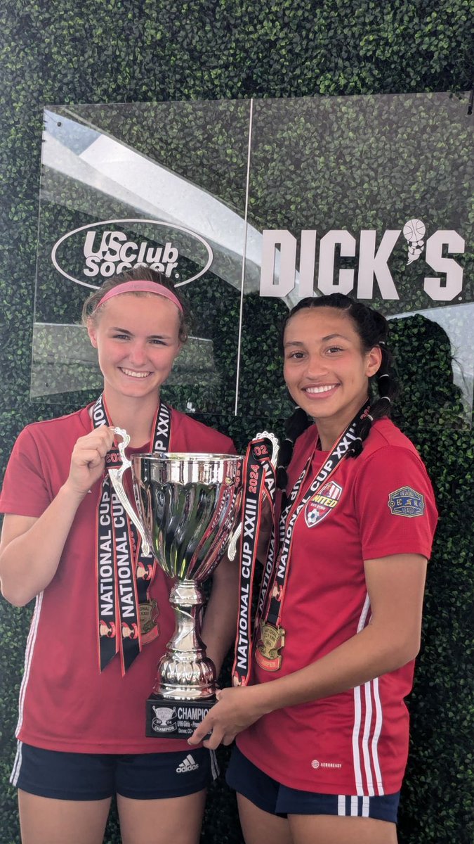 Our own Cora and Morgan ‘26 were part of the championship team at US Soccer Club Nationals in Denver.  Way to go ladies!