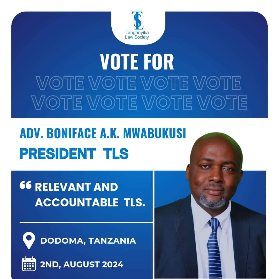 Relevancy and Acvountsbility is a Position.Tafadhali mfikie kila Wakili unayemfahamu .
Omba kura yake kwa niaba yangu  ili niongoze kwa Maslahi ya Mawakili na Jamii yetu. Hatuna cha kupoteza isipokuwa unyonge wetu.Aluta Continua.