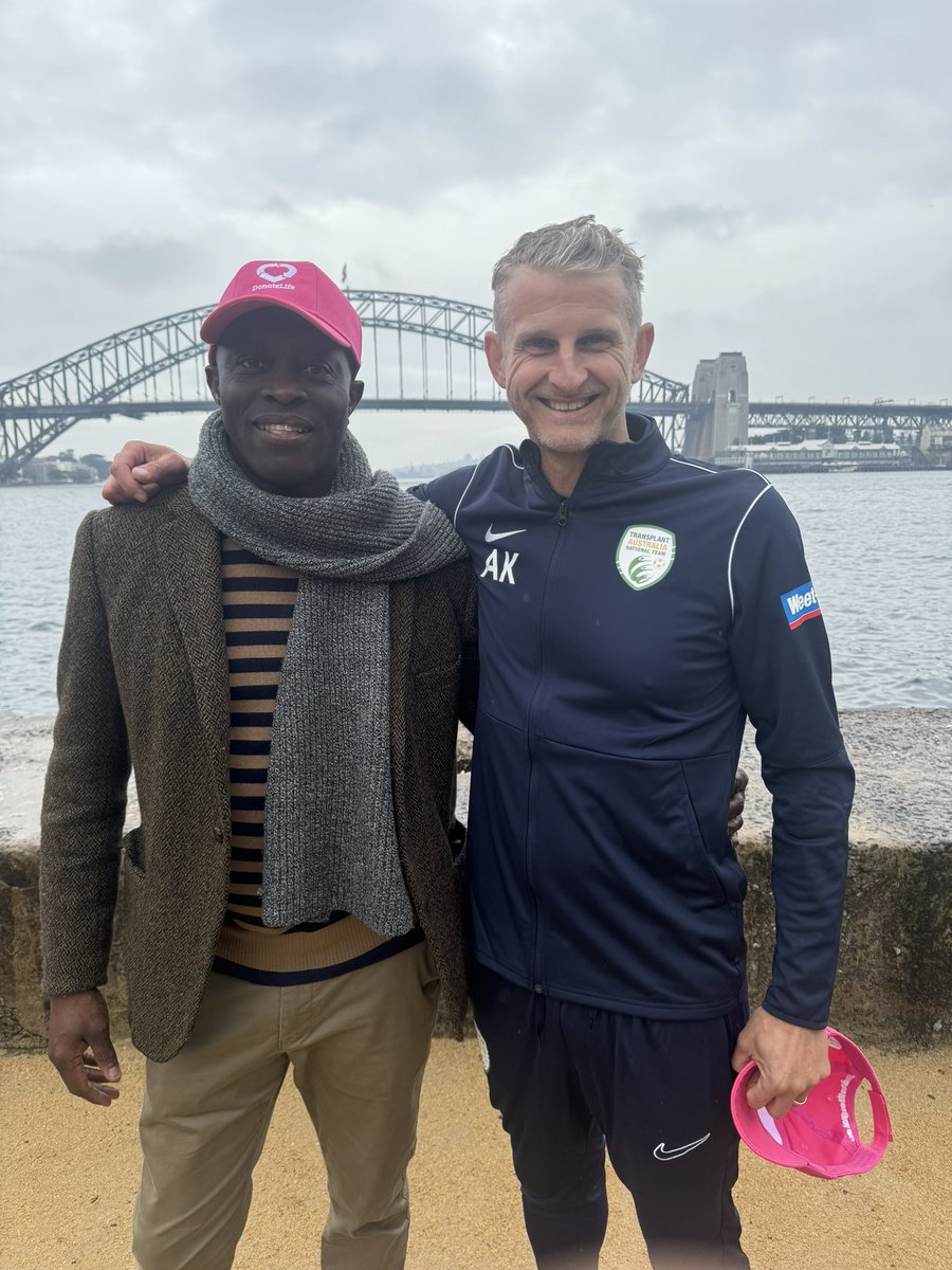 akelic's tweet photo. Great to catch up with Chair of PFA @FrancisAwartefe for the Transplant World Cup launch and eve of @DonateLifeToday  week.  Thanks for your support PFA 🙏🏻 https://t.co/dVQ5ibdKFu