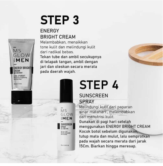 MenFaceStory's tweet photo. 3. Ms Glow for Men

Paket Skincare cowo dgn 4 produk yg dirancang utk membersihkan jerawat, skincare ini memiliki kandungan bahan, seperti avena strigosa seed Extract, Niacinamide, Beads, &amp; Clay yang dapat membantu untuk melembutkan &amp; melembabkan wajah

https://t.co/B1aoBGAI6M https://t.co/ZupfjRc9lC