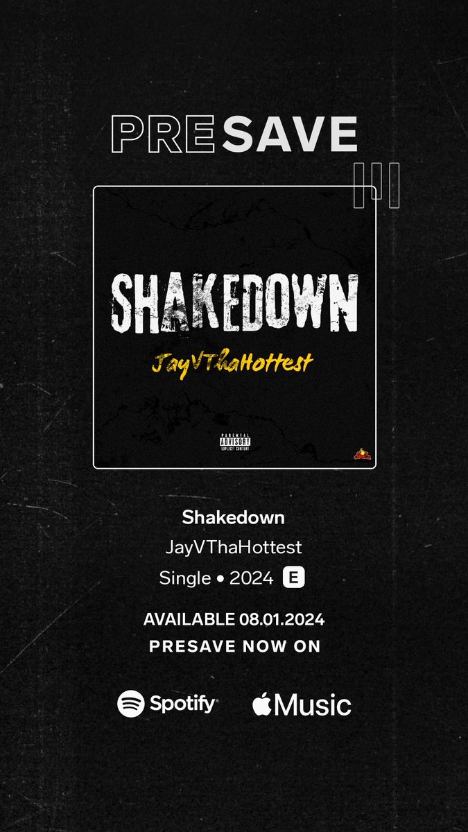Jayvthahottest's tweet photo. https://t.co/u4L458jih3

PRE-SAVE MY LATEST SINGLE “SHAKEDOWN” by JayVThaHottest 

Thank you for supporting me…

#TheHottest https://t.co/XdVRqxHMja