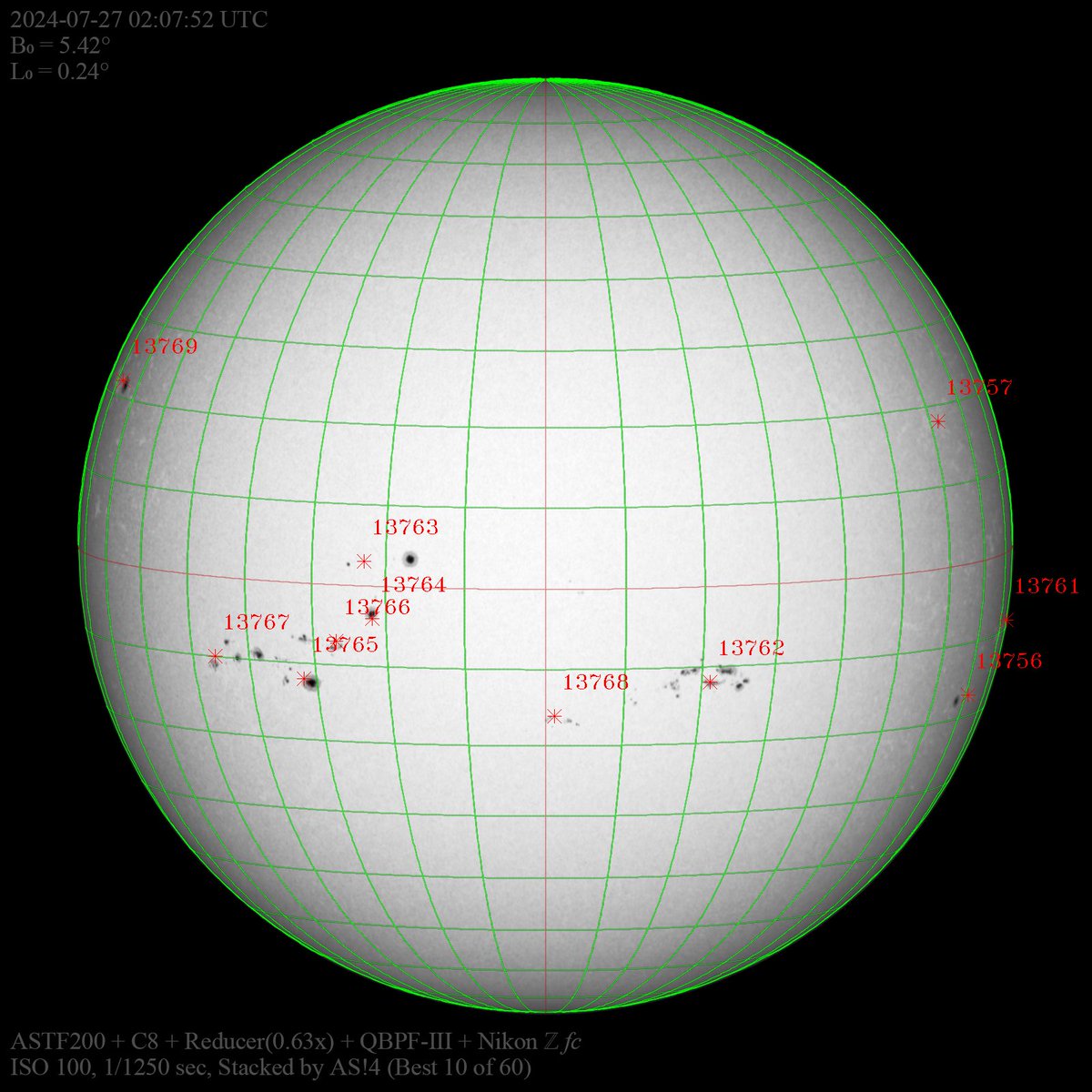 tahiti_express's tweet photo. #Sunspot 2024-07-27 11:07:52 UTC+9
暑いが比較的カラッとしていた。空は薄雲がかかっており光暈が出る。

#ASTF200 #C8 #QBPF #Zfc #愛知県尾張旭市
https://t.co/WdtlrlWR5v https://t.co/3GbjRpsZ9y
