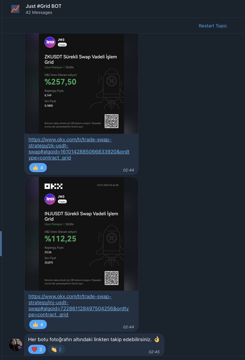 9- Just #GRID BOT: [Copy Trade] <a href="/JW3Community/">Just Trade</a>