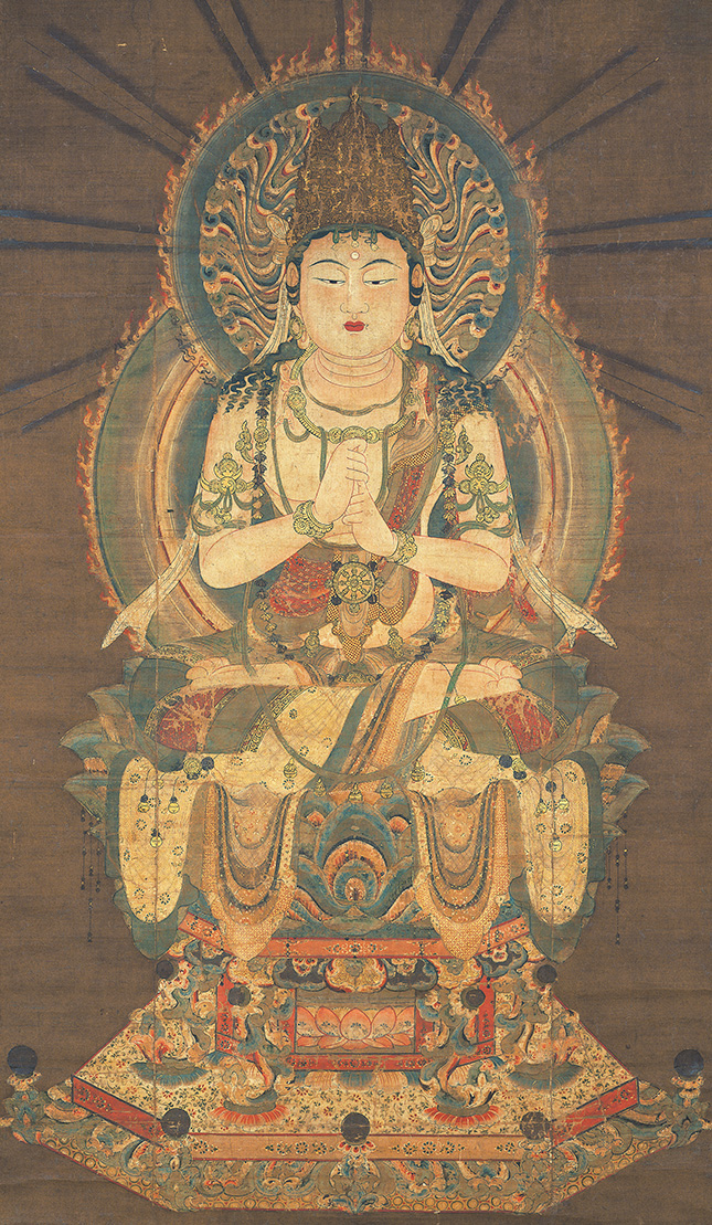 美品 掛け軸 大日如来像 仏画 根津美術館 重要文化財 仏教美術 美麗なるほとけ展開幕】 今日開幕、当館の仏画コレクション展の粋は