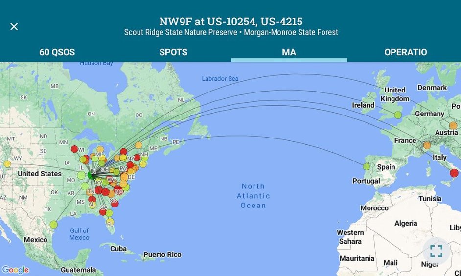 GraymanPOTA's tweet photo. I logged a couple more contacts tonight with the #polo logger from #ham2kapps. #hamradio #pota #GetRadioActive https://t.co/DE2VXQZWEZ