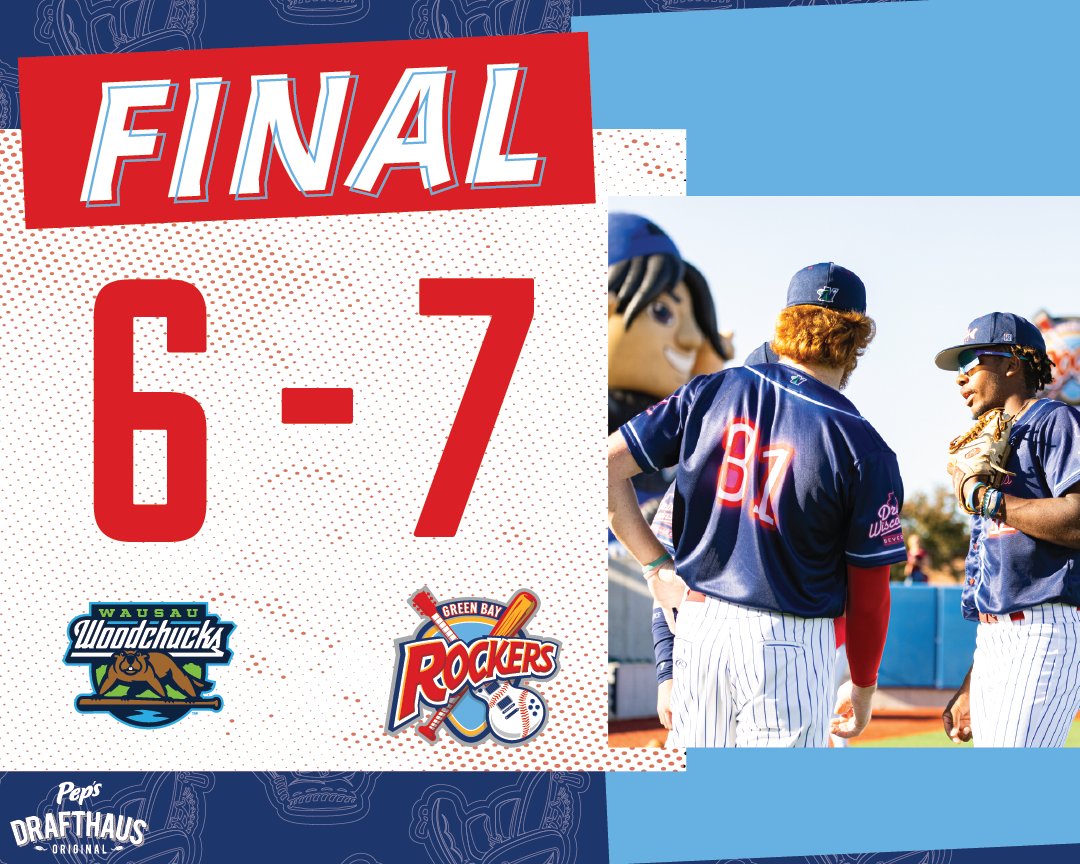 gbrockers's tweet photo. WALK-OFF WIN 🤘

Seth Farni (@GoCamelsBSB) delivers a sac-fly with the bases loaded to send Green Bay home with a dub! 🎸 https://t.co/Qhn8W3bVhU