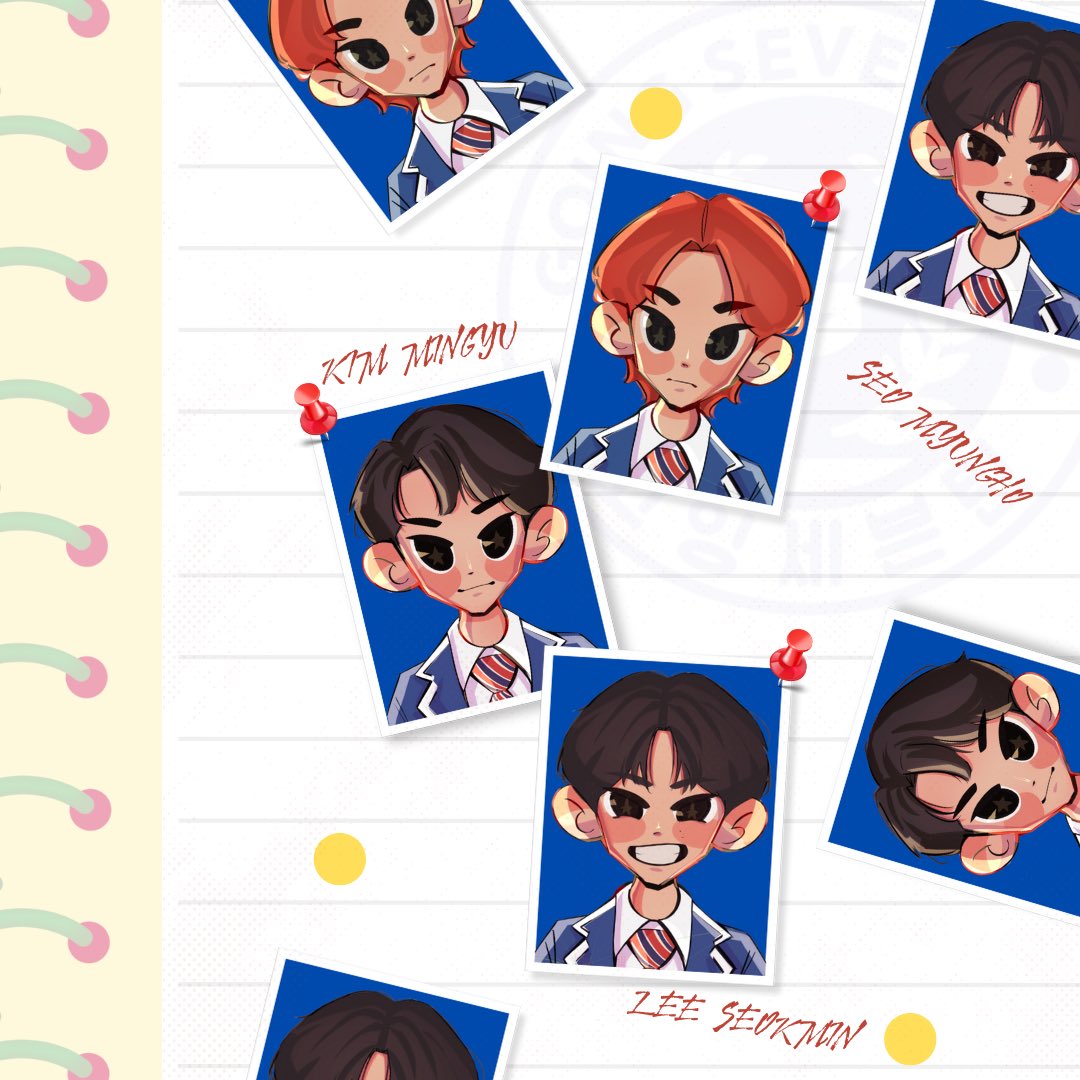 cosmosslili's tweet image. back to school with svt 📚🚌