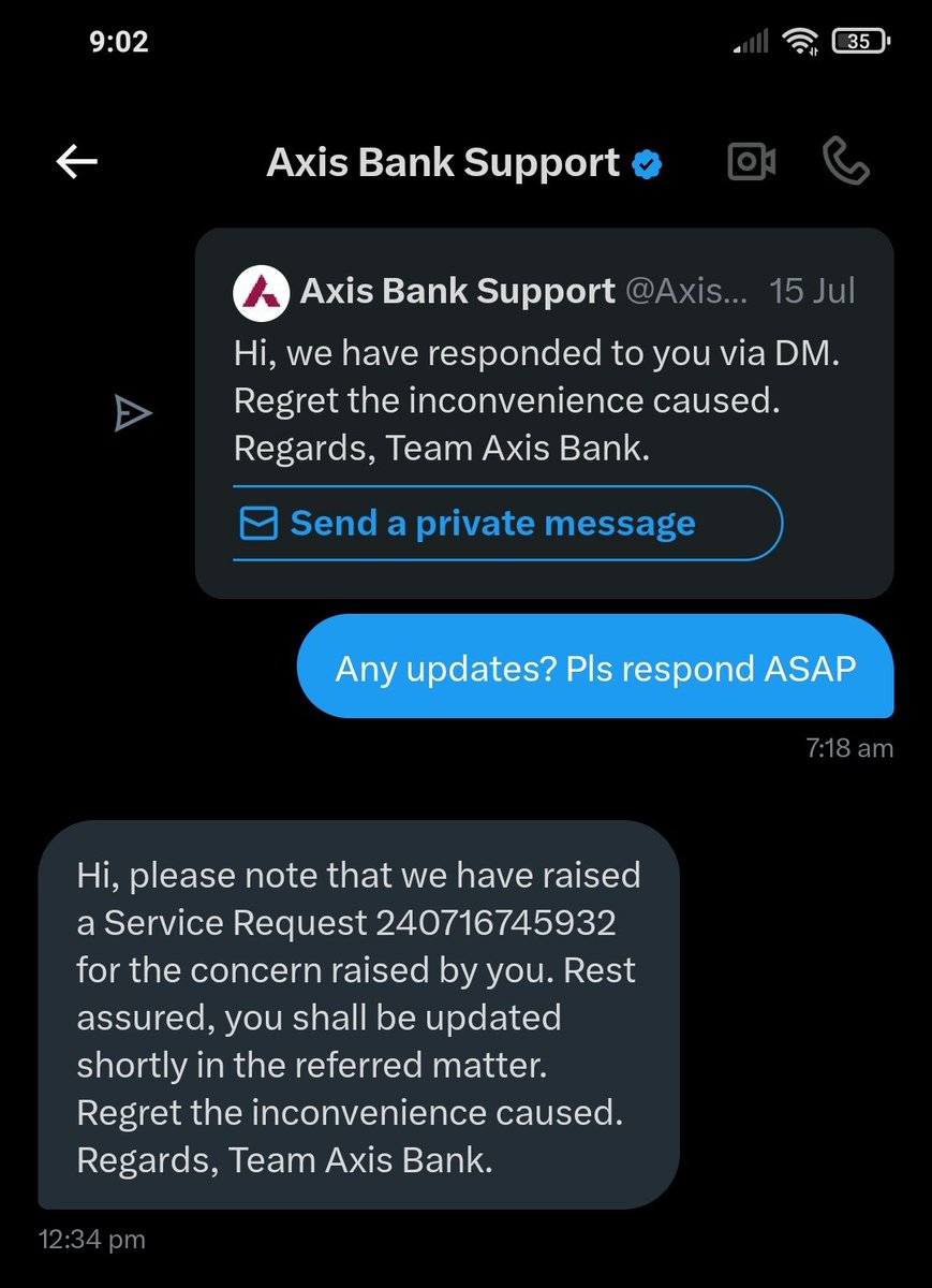 sbbudihal's tweet photo. @AxisBank @AxisBankSupport  what is the update on service request? It been almost 2 weeks? The link to access mandate is not working for my citi debit card. https://t.co/F9LAV3uGlH