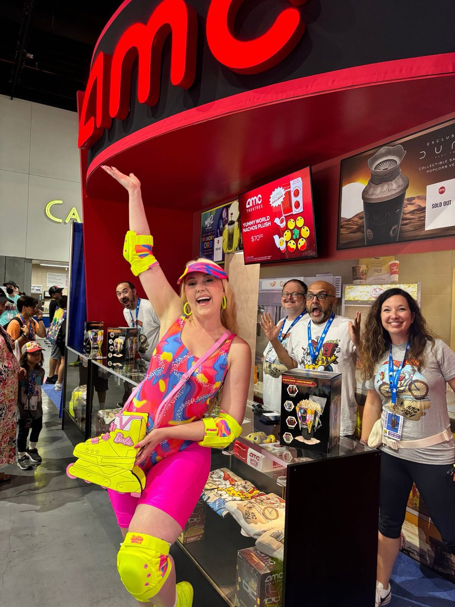 AMC is a vendor at this year’s #SDCC Comic-Con in San Diego. This is the first time a theatrical exhibitor ever has been a vendor. Thank you to all of our shareholders  and AMC Stubs members who are  stopping by booth 3945. Come look at our exclusive #SDCC merch.