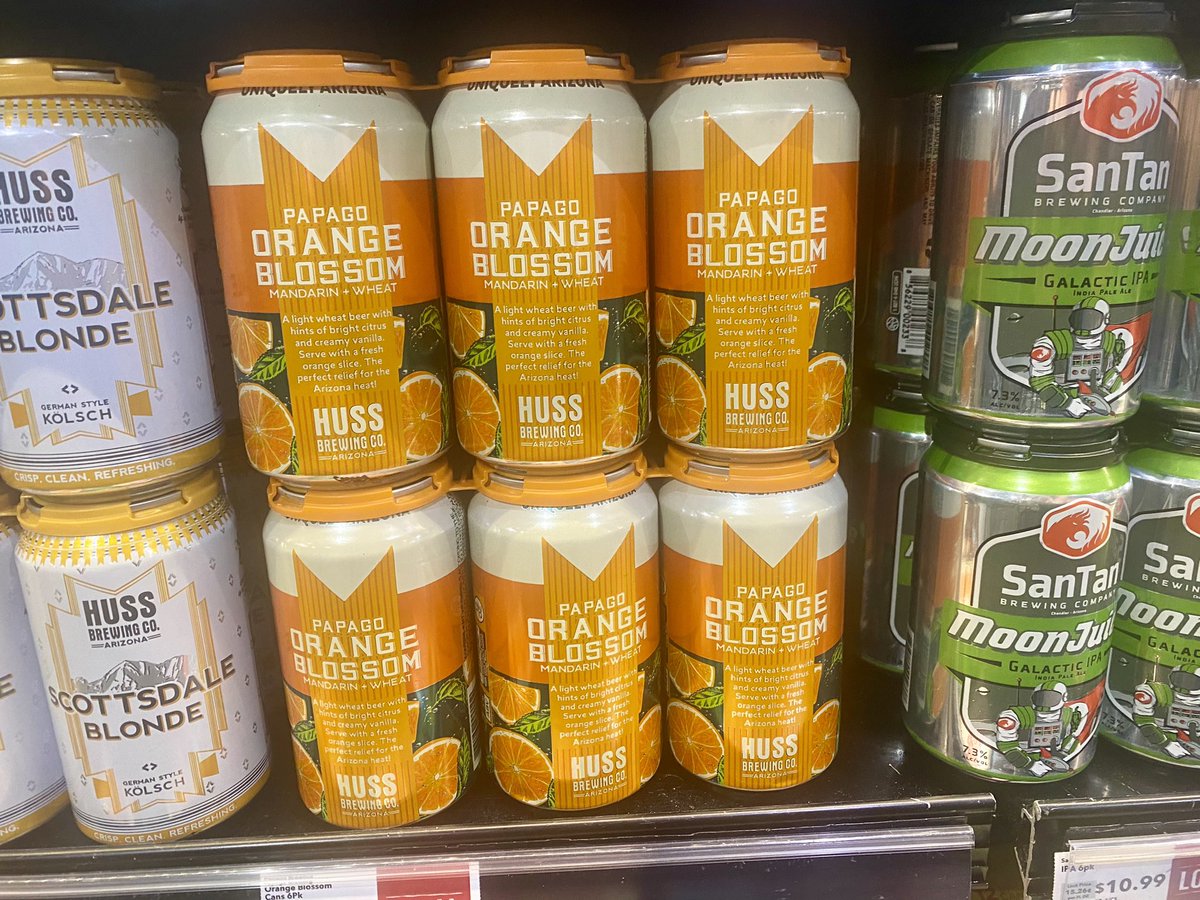 MizShelbyK's tweet photo. Is it #BearDown or #BeerDown? Either way, Tucson has some great local beer products to try. I included the Orange Blossom from Huss Brewing in Phoenix because it’s a favorite of @jasonscheer. #DrinkLocal #SupportLocal #ScheerScoop https://t.co/2CgdpYDsyG