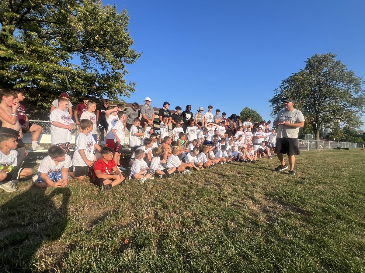 BeaverBobcats's tweet photo. Bobcat Youth Camp. Such an amazing night of football and serving our future Cats. https://t.co/RoZojqdjIb