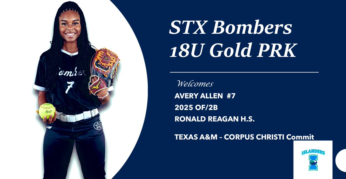 STX Bombers 18U Gold PRK welcomes 2025 Texas A&amp;M Corpus Christi commit <a href="/2025Avery_Allen/">Avery Allen Softball 2025</a>!