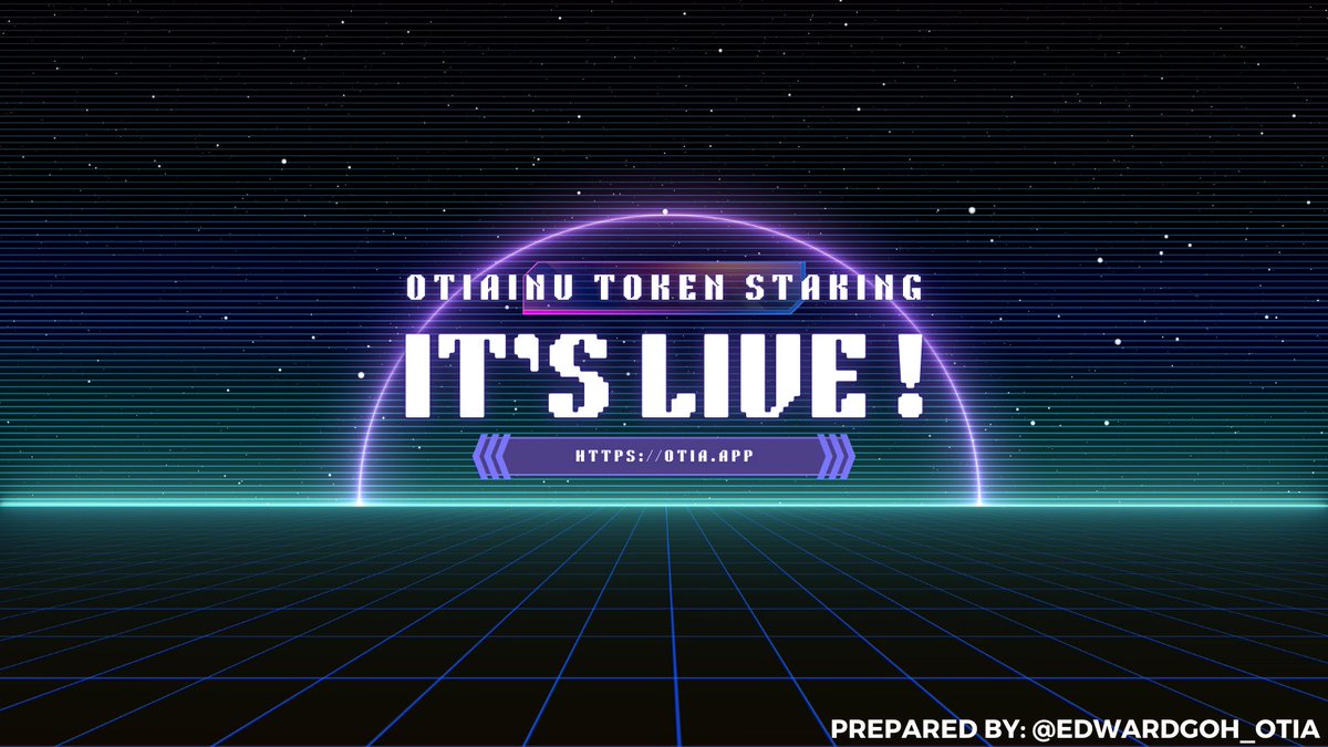 EdwardGoh_CK's tweet photo. @stuncoin @otiainu is a must have in your meme portfolio!

- Gaming about to LIVE!
- Staking alrdy LIVE! Yes up to 30%APY!
- Owner is the CTO &amp; dev of @OTIA, registered company in Georgia!

#OTIA #OTIAINU #OTIAN https://t.co/koJSnsT0Lc