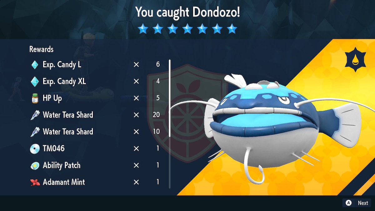 Vergil_Armbrust's tweet image. Another extremely fun #7starraid this time because we’re able to finish it off with 1 Attack! Love me some Miraidon but back to Home it goes.

Now time to hunt some shiny Tatsugiri!

#Pokemon #PokemonScarletViolet