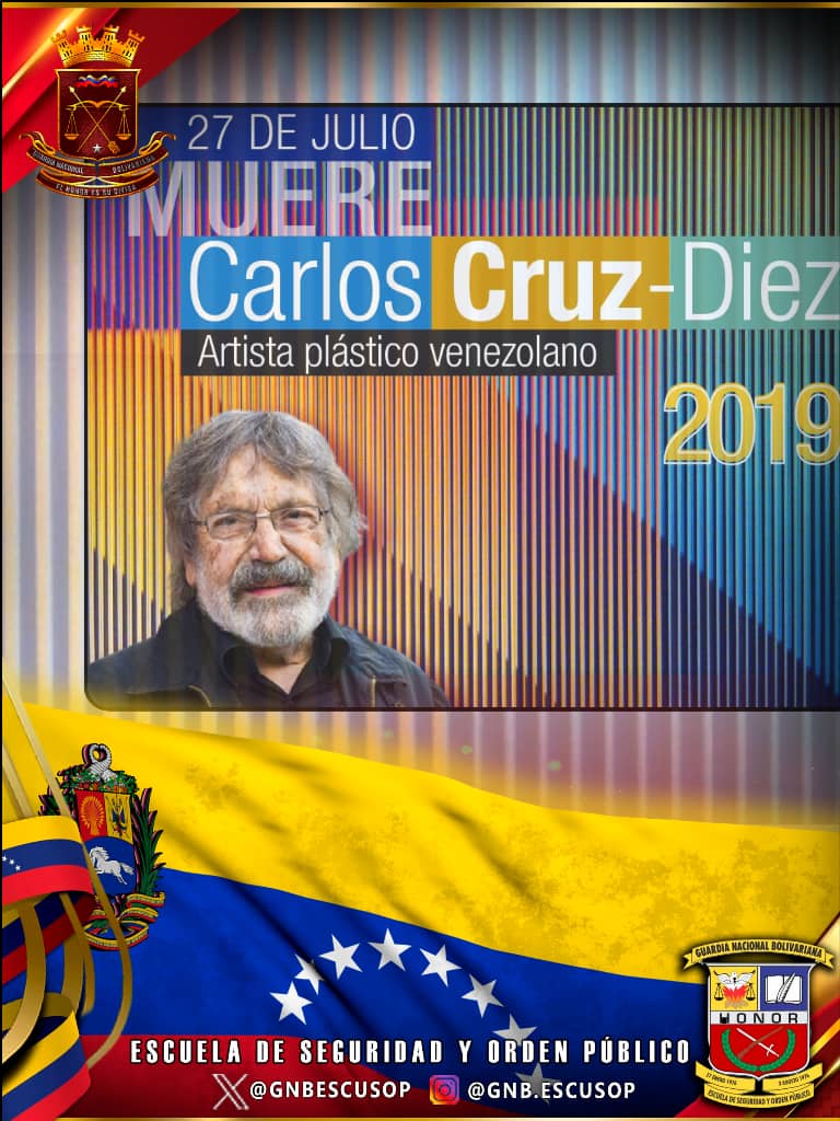 El #27Jul del 2019 muere el maestro Carlos Cruz Diez; este artista venezolano fue uno de los máximos exponentes del arte cinético en el mundo.