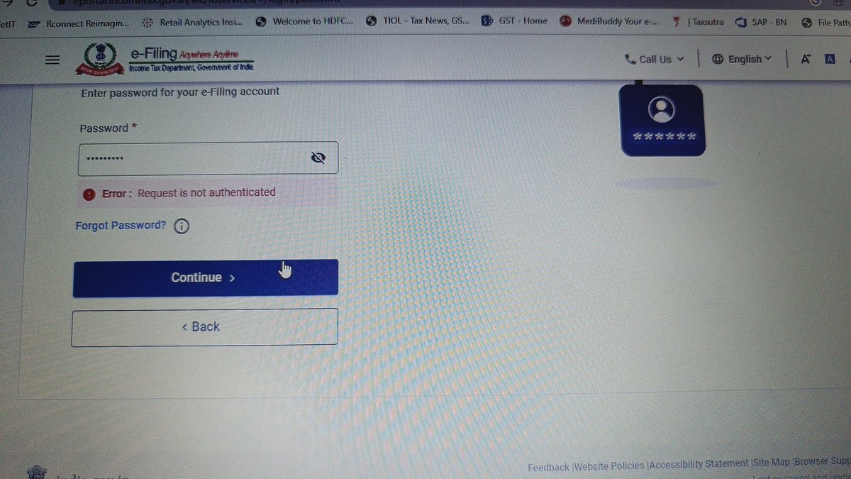 Chayan0510's tweet photo. It seems no one in government is bothering the way it's working.
Probably due to the fact that they have already collected taxes through TDS/TCS, ITR filing is assessee concern not of Govt.
#ITR #IncomeTaxPortal #WorstFM @FinMinIndia @nsitharaman @theicai @IncomeTaxIndia https://t.co/A4PA0XW82z