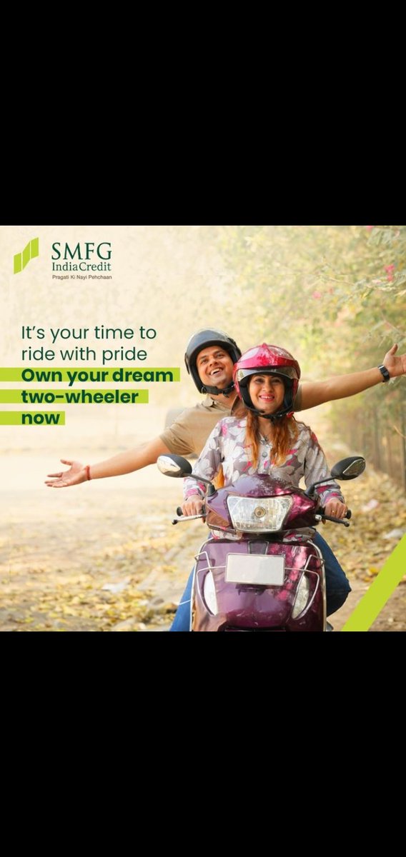 Ashoks1111's tweet image. Your dream bike is just a few steps away, with two wheeler loans from SMFG India Credit.

Apply now - bit.ly/4bPXp3r
 
#SMFGIndiaCredit #TwoWheelerLoans #PragatiKiNayiPehchaan