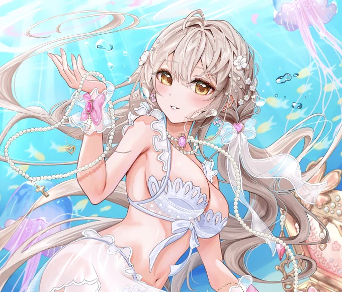 【お知らせ】メロンブックス様の画集【104+ 麗/艶 by Melonbooks Girls Collection 2024 SUMMER】にオリキャラのひまりちゃんのイラストを寄稿させていただきました〜!▼特設ページ▼素敵なグッズも多数作っていただきました! 