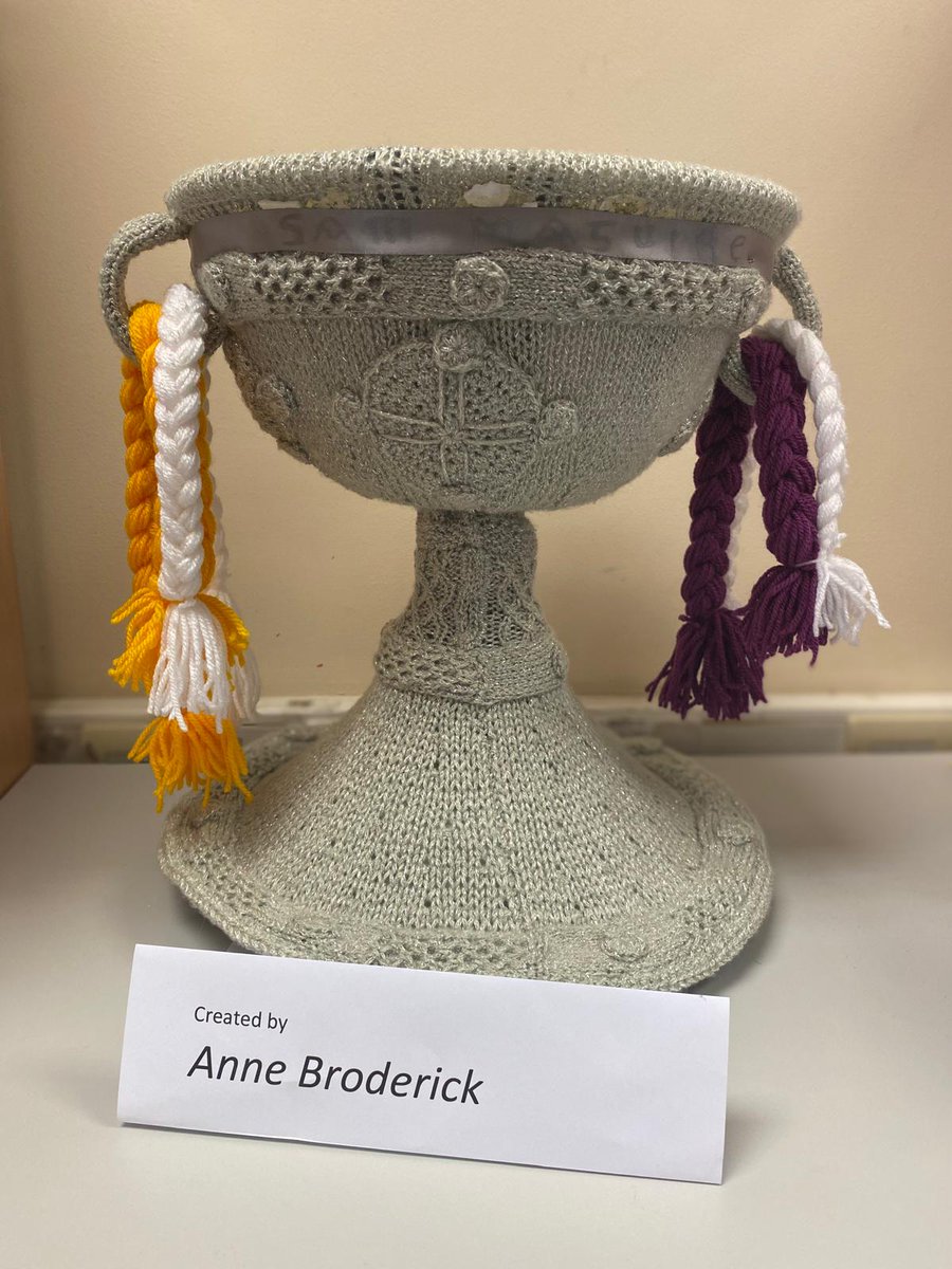 corkcolibrary's tweet photo. Should we let #Galway or #Armagh know we already have the cup? The knitted replica that is! Thanks to Anne Broderick, you can see a knitted replica of the Sam Maguire Cup at #MidletonLibrary! Join the beginner's knitting group every Friday at 11am!
#AllIrelandFinal #GAA #CorkGAA https://t.co/TzlAIK4Hg6