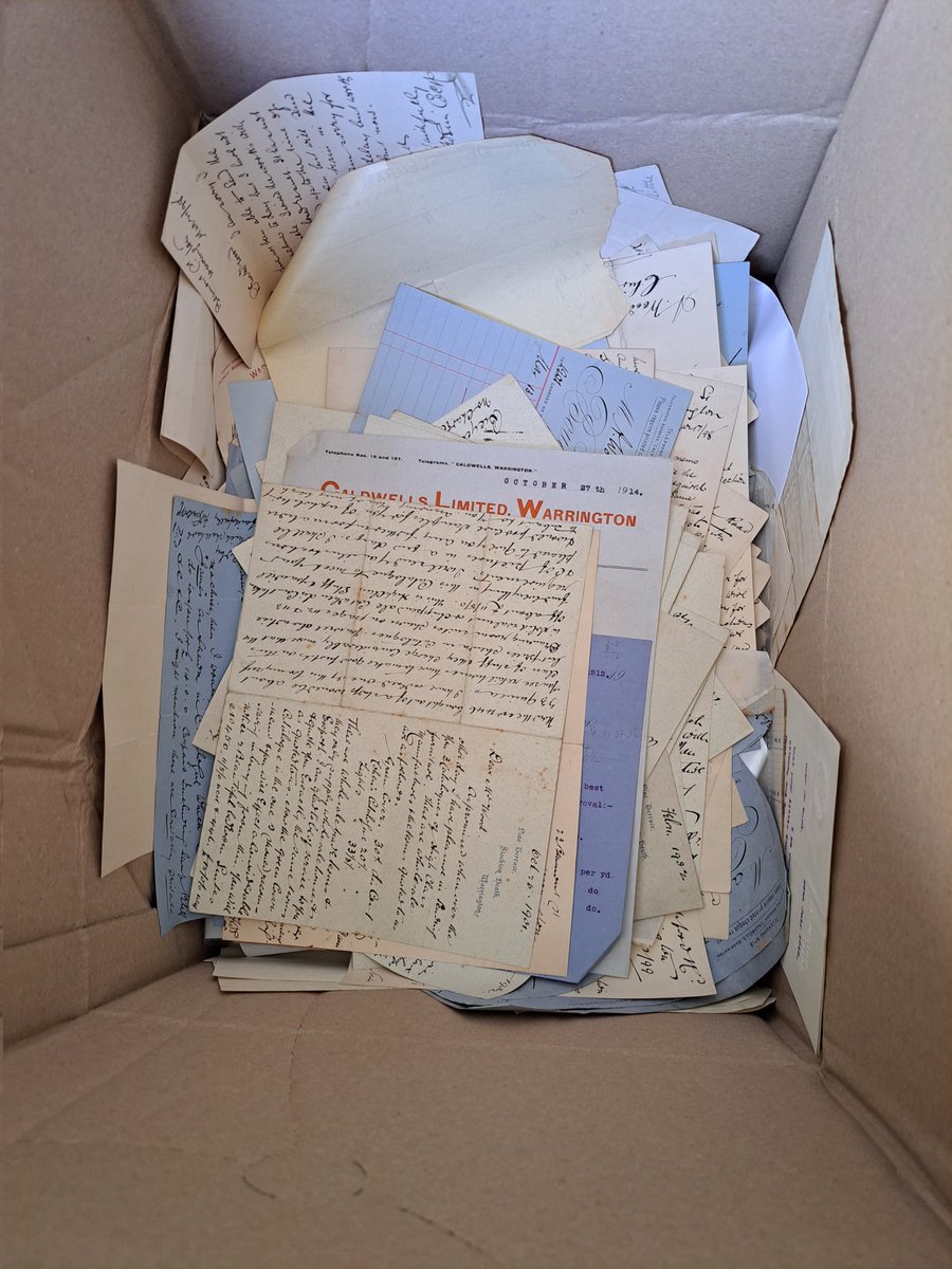 Going through old family papers - endless beautifully written letters about buying furniture from catalogues - the 1900s equivalent of Wayfair. If any social historian wants these, let me know ASAP or they're going in the recycling #History