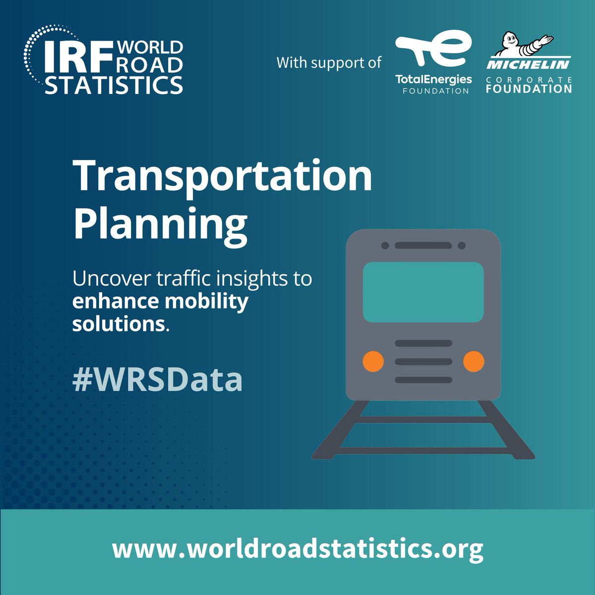 IRFofficial_org's tweet photo. Discover how to use #WRSData for safer, smarter roads! ๐ก
Use insights from 200+ countries and 200+ indicators covering 2016-2021.
Explore our FREE #DataWarehouse: https://t.co/rRySBgI2z5
#freedata #IRFWorldRoadStatistics #RoadSafety #Mobility https://t.co/6sxV4MTPNg
