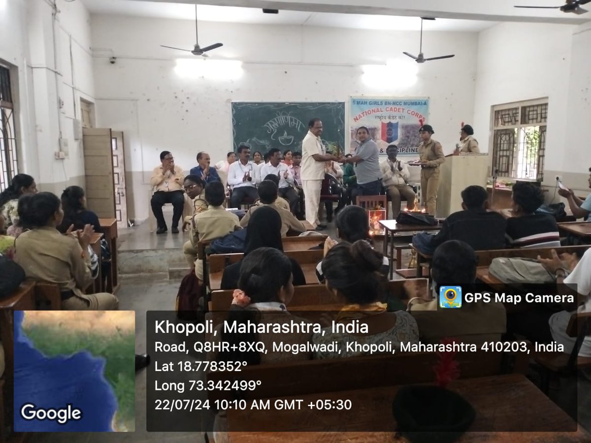 NccKmc's tweet photo. Today Guru Purnima was celebrated in KMC College. Since it is Sunday, we are celebrating this event on Monday. NCC cadets have handled this program very well. And there was also a speech and poster competition. https://t.co/uktinKoA5m