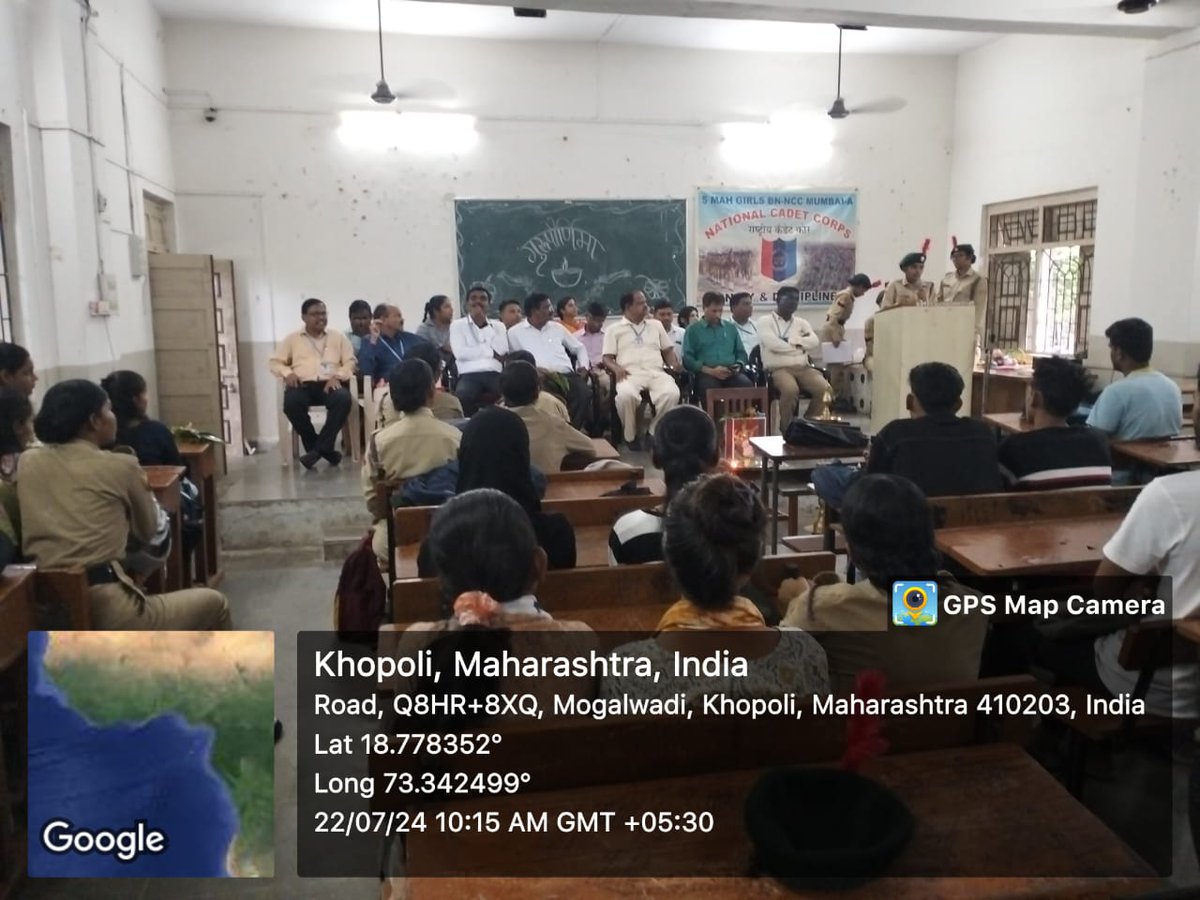NccKmc's tweet photo. Today Guru Purnima was celebrated in KMC College. Since it is Sunday, we are celebrating this event on Monday. NCC cadets have handled this program very well. And there was also a speech and poster competition. https://t.co/uktinKoA5m