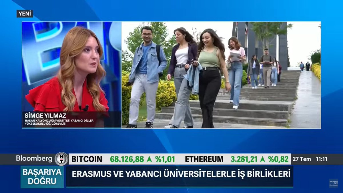 hkunv's tweet photo. .@BloombergHT 'de yayınlanan @saitgursoy 'un sunduğu "Başarıya Doğru" programının konuğu olan; Meslek Yüksekokulumuzdan Dr. Öğr. Üyesi Sema Mercanoğlu Erin ve Yabancı Diller Yüksekokulumuzdan Öğr. Gör. Simge Yılmaz, HKÜ'de oluşturulan kişiselleştirilmiş ve uygulamalı eğitim öğretim ve araştırma ekosistemi ile öğrencilerin nasıl başarıya ulaştığını anlattı. 

@SimgeGokberk

#hkunv #hkü #HasanKalyoncuÜniversitesi #Gaziantep #HKÜTercihGünleri #yks2024 #tanıtım #tercih2024 #TercihimHKÜ