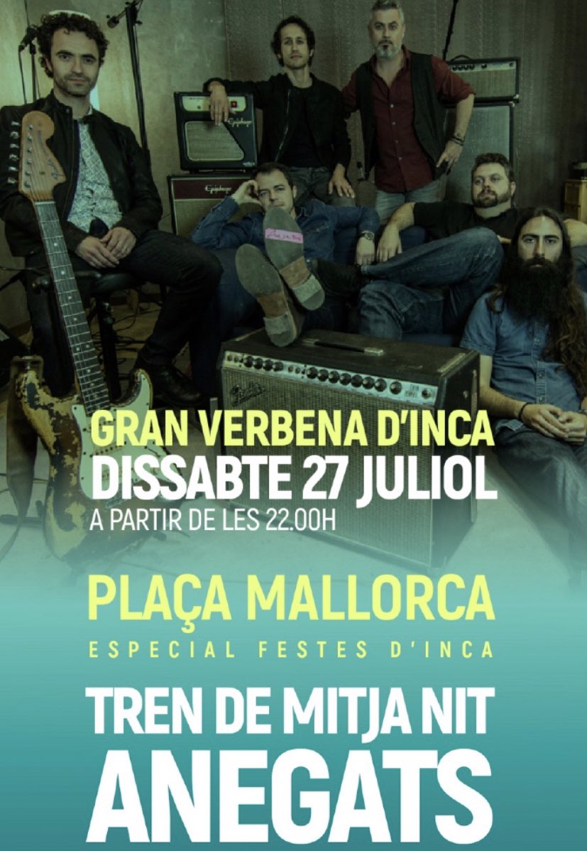 Uep!! Mos veim avui dissabte 27/07/24 a la Plaça Mallorca d’Inca!!! A les 00h!!! 🔥