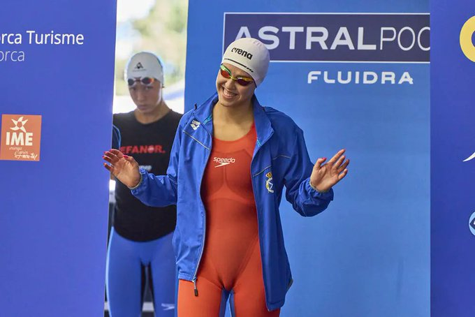 RadioMARCA's tweet photo. 🏊‍♀️Laura Cabanes, en 100 metros mariposa femenino

2⃣La manchega ha terminado segunda (59.40) solo por detrás de la danesa Helena Bach

#JuegosOlímpicos