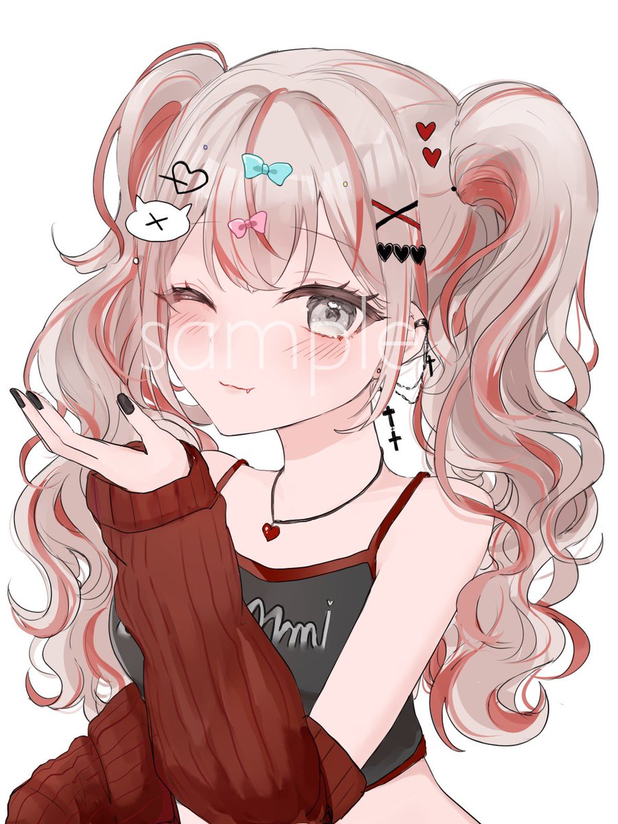 sametadayo's tweet photo. イラスト依頼でした〜差分付き！ https://t.co/ZdE4gPE4RR