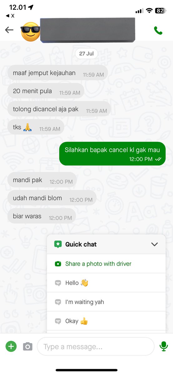 vincentfebrian's tweet photo. Pdhal aku sudah wangi @gojekindonesia https://t.co/WcVP7WFHM6
