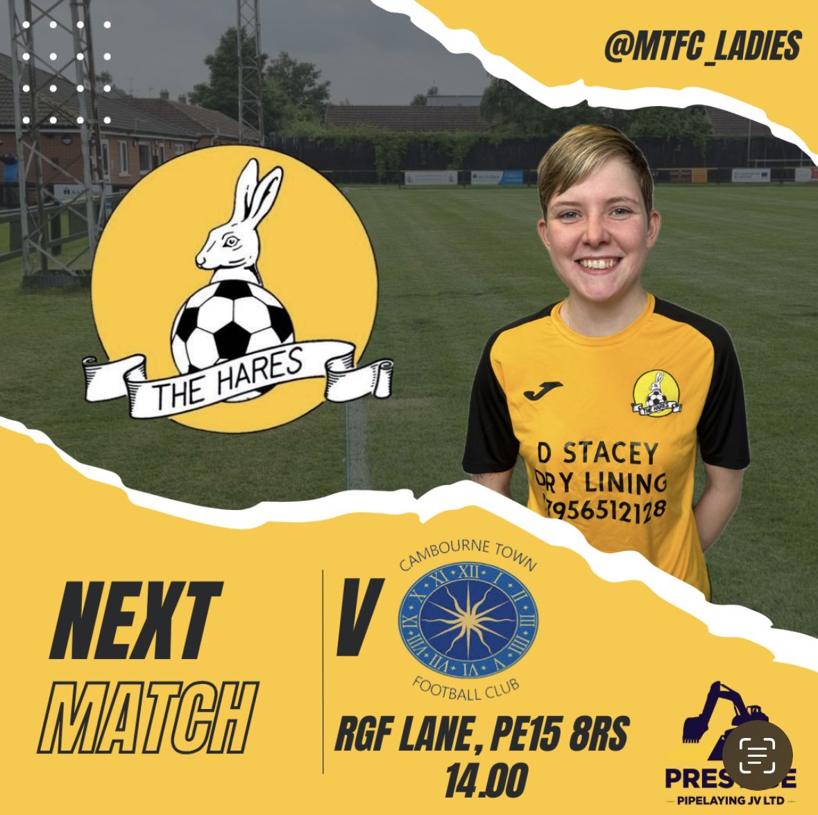 ⚽️NEXT MATCH⚽️

Tomorrow we kick off with the first of our pre season fixtures. We take on a strong side we met a few times last season! Come down and show your support for the ladies!

🆚<a href="/CambourneLadies/">Cambourne Ladies</a> 
📆Sunday 28th August
🏟️Robin Goodfellows Lane
⏰ 2pm kick off
🍻 Bar open!