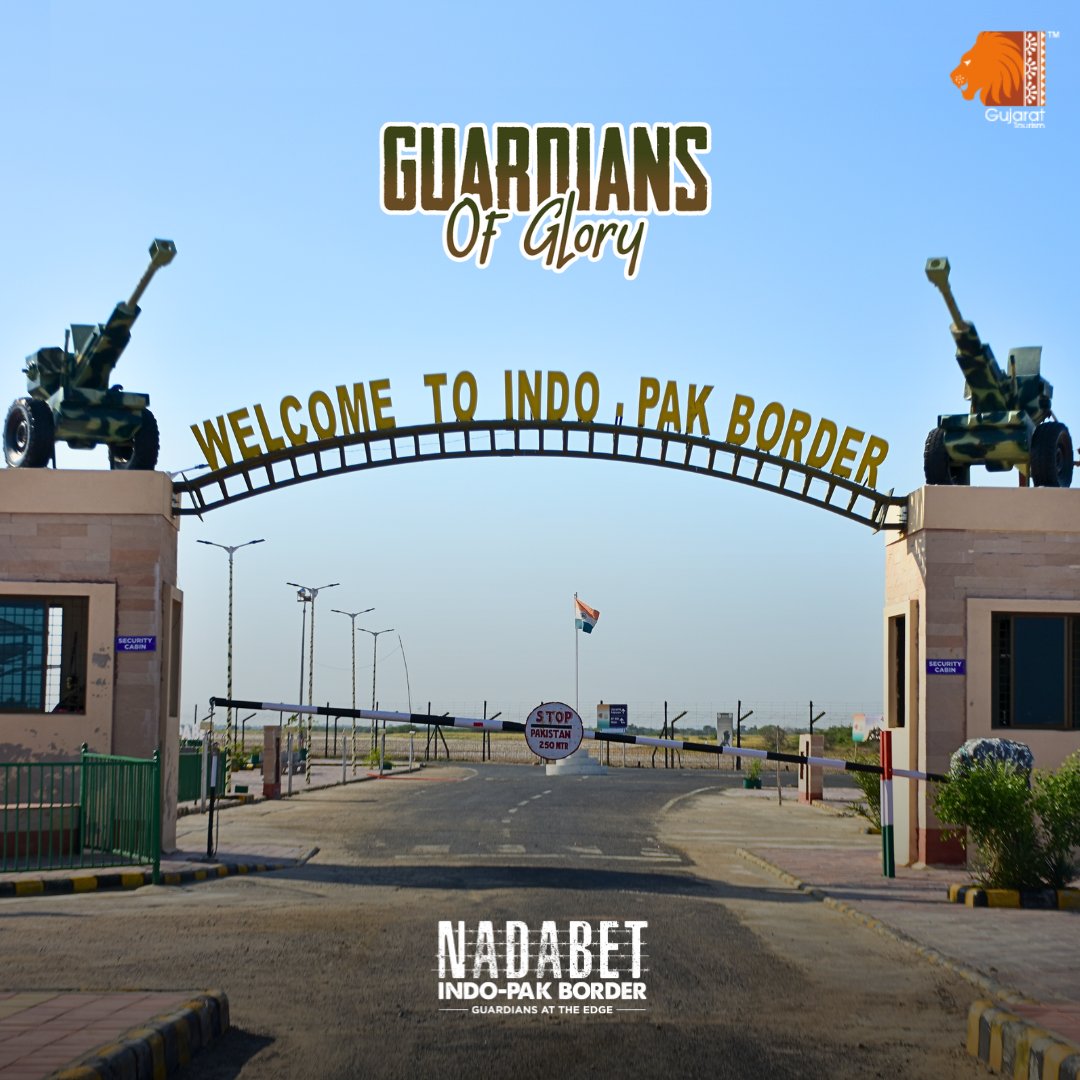 VisitNadabet's tweet image. Take in the breathtaking view of the border at Nadabet, where the spirit of patriotism and the courage of our jawans shine brightly.

#visitnadabet #PatrioticView #BorderView #SpiritOfPatriotism #CourageOfJawans #IndoPakBorder #NadabetBorder #gujarattourism