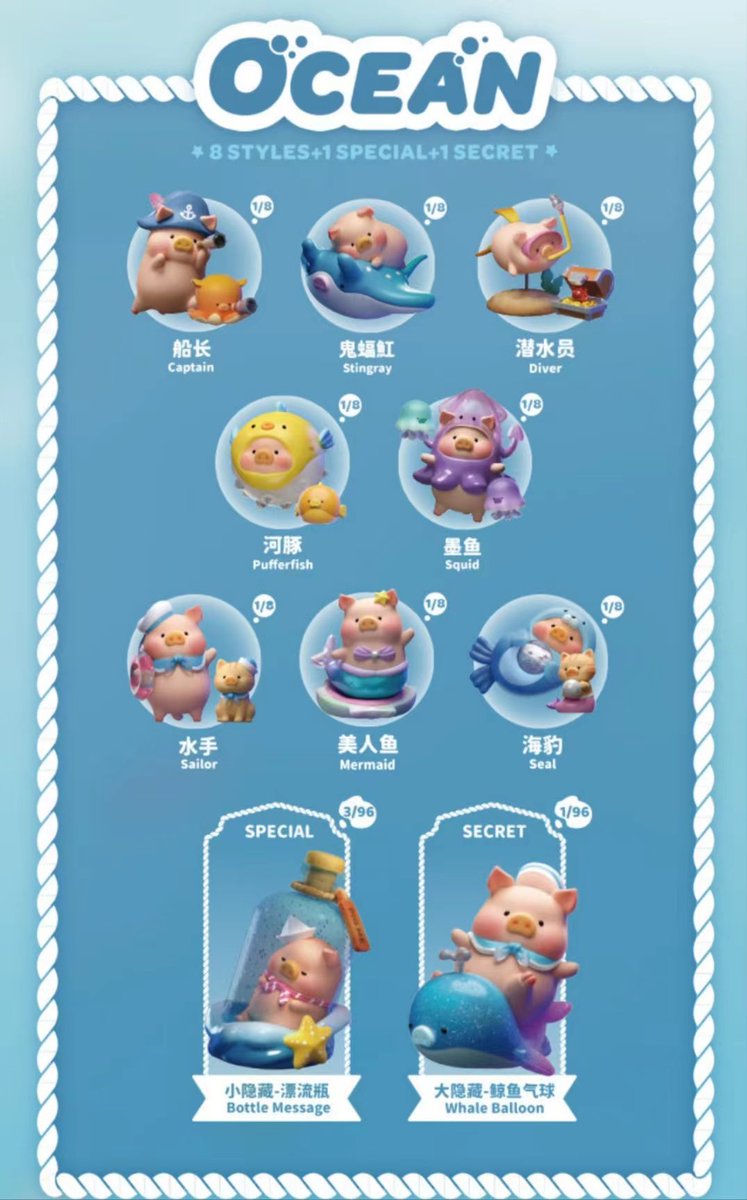 SlotshakeNSJ's tweet photo. รับพรีออเดอร์ ArtToy TOYZERO+
กล่องจุ่ม ❤️❤️❤️ น้องหมู OCEAN LULU THE PIGGY 🐷🐷🐷
ราคา 500 บาท‼️รวมส่ง‼️
เปิดพรีตั้งแต่วันถึง25สิงหา ☘️☘️☘️ของส่งหลังวันที8กันยา🚚🚚🚚
#กล่องสุ่ม #arttoy #toyzeroplus #luluthepiggy #ตลาดนัดกล่องสุ่ม #ตลาดนัดarttoy 
📢ถ้าสนใจสินค้า DM มาเลยคร้าบบ📢 https://t.co/trRuoYKm5z