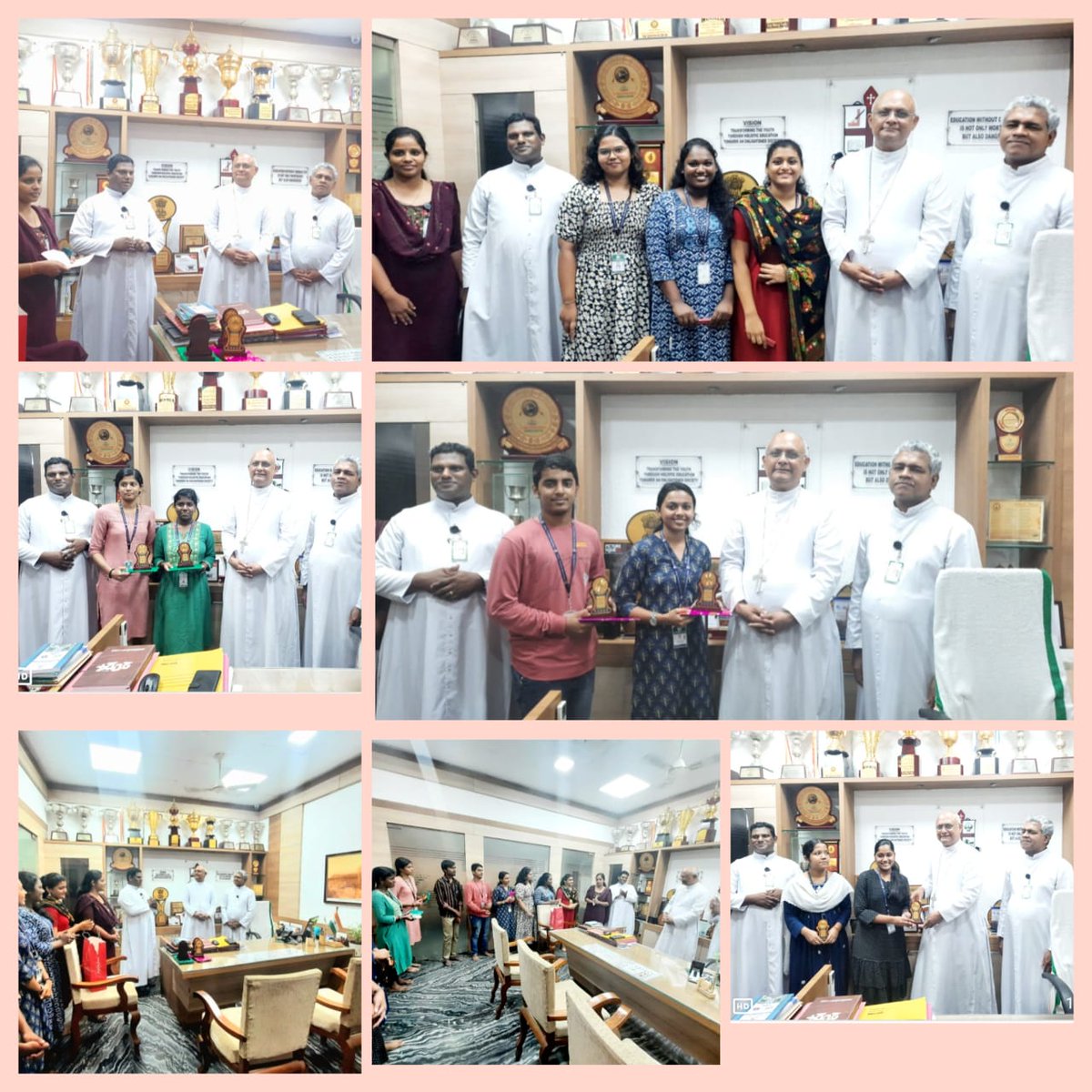 StKerala's tweet photo. വായനാദിനത്തോടനുബന്ധിച്ച് മലയാളവിഭാഗം SF നടത്തിയ ക്വിസ്മത്സരത്തിൽ വിജയികളായവർക്ക് മാനേജർ അഭിവന്ദ്യ മാർ ടോണി നീലങ്കാവിൽ പിതാവ് ,പ്രിൻസിപ്പലിൻ്റെ മഹനീയ സാന്നിദ്ധ്യത്തിൽ സമ്മാനങ്ങൾ വിതരണം ചെയ്യുന്നു.
ഒന്നാം സ്ഥാനം Criminology &amp; Police Science വിഭാഗം
രണ്ടാം സ്ഥാനം 
Chemistry വിഭാഗം https://t.co/rcbdcX3BOp