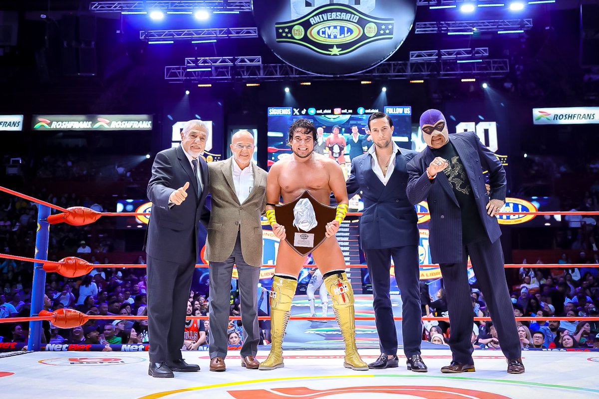 QuadratinMexico's tweet image. #ViernesEspectacularCMLL
#CMLL sobrevive ante #DeathTriangle por descalificación; Ángel de Oro gana #LeyendaDePlata y #MJF manda mensaje a Templario mexico.quadratin.com.mx/cmll-sobrevive…