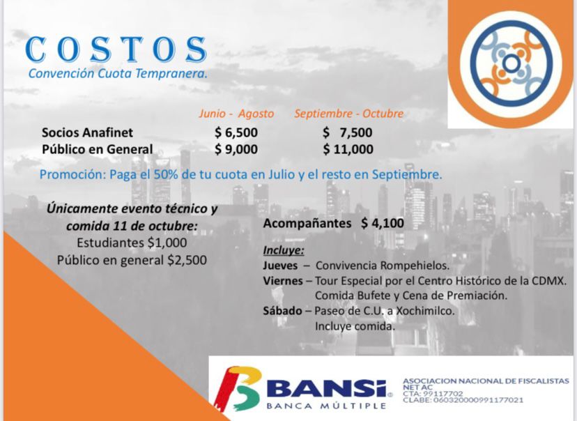 CPVICTORSIE's tweet photo. Cordialmente invitados a participar en la convención anual ANAFINET @Anafinet @ANAFINET_NL @ANAFINETCHIAPAS @AnafinetEdoMex https://t.co/N5LBfILZXS