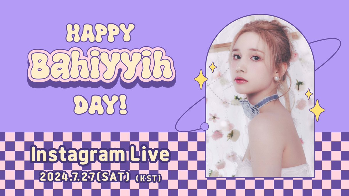 official_kep1er's tweet image. [📢]

지금 INSTAGRAM LIVE가 시작됩니다!

&amp;lt;HAPPY BAHIYYIH DAY💜&amp;gt;

Watch Now👀
Kep1er Official Instagram💜

#Kep1er #케플러
#휴닝바히에 #HUENING_BAHIYYIH