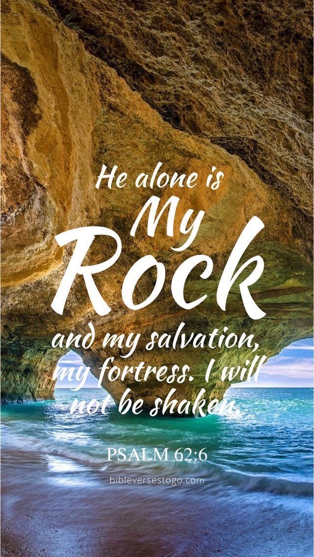 JesusChristsGod's tweet photo. Truly he is my rock and my salvation;he is my fortress, I will not be shaken.
Ps.62.6 https://t.co/d8MmC438be