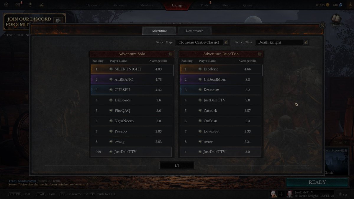 JustDaleTV's tweet photo. !NUMBER 4 IN THE WORLD!
@Dungeonborne Is so ADDICTING! I am in love with this game! Come check out the stream on @Twitch. https://t.co/pF4R1oLrYC https://t.co/ChgEiTc8Hr
