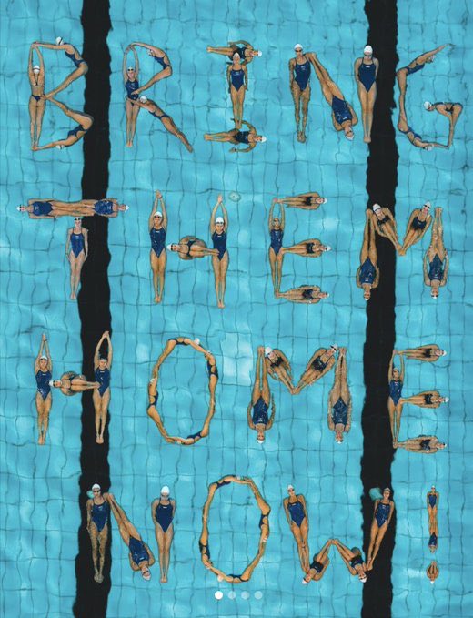 Interesting Olympics opening ceremony but this is the real visual we all needed to see at the Olympics. #bringthemhomenow