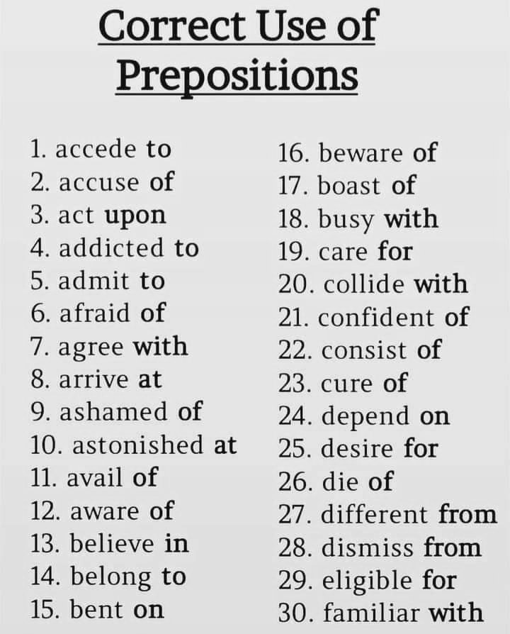 mathenglish4all's tweet photo. #Use of #Prepositions https://t.co/0iVOAqkQbd