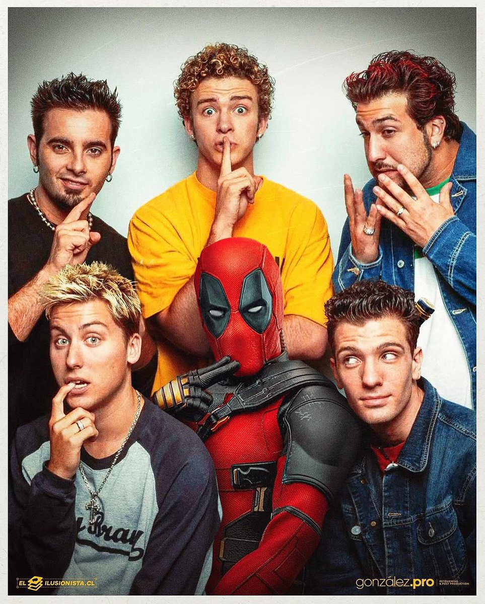 MCU_Portal's tweet photo. #Deadpool &amp; #NSYNC
Bye, Bye, Bye 🎶

Credit: @elilusionistacl 

#deadpoolandwolverine https://t.co/mh5UHlCdAs