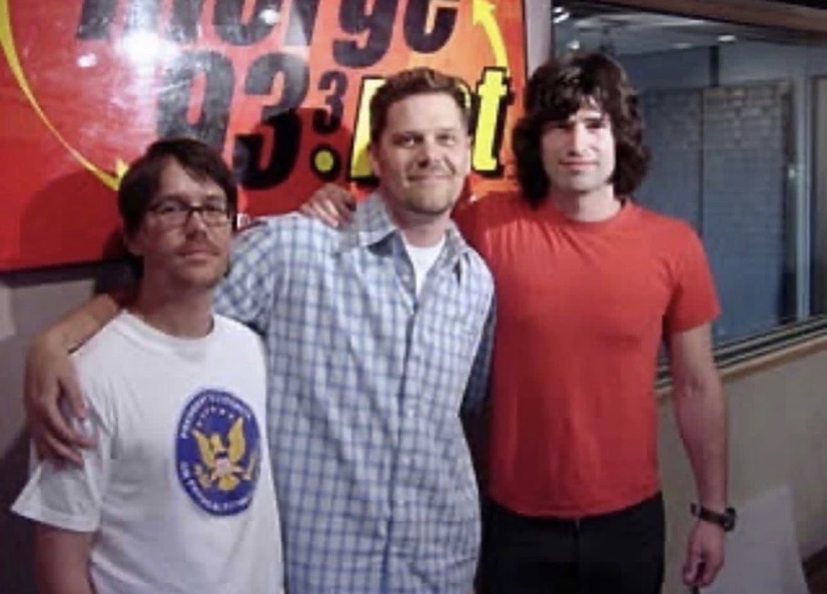 jeffknet's tweet photo. Happy 50th! @peteyorn. Here we are at the turn of the millennium, during the “Life On A Chain” days at #MergeRadio Dallas. https://t.co/lRmw9bDb7Q