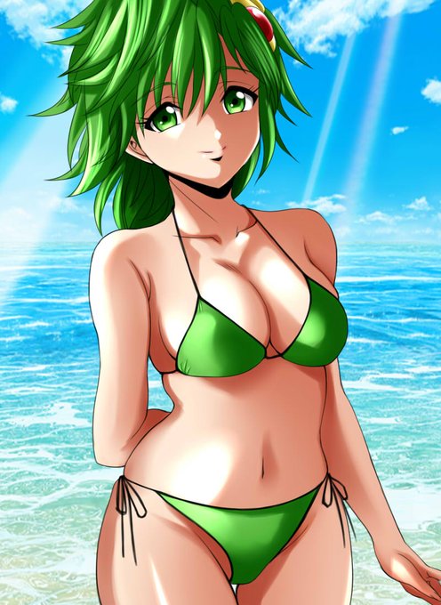 久々にFF4リディア‼ の水着イタズラ描き～