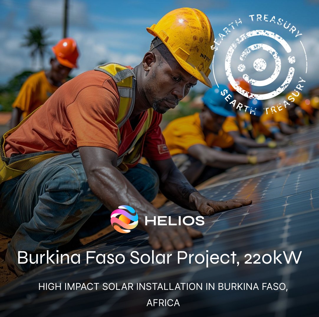$EARTH ๐๐ฑโก๐ (@solarpunkdao) on Twitter photo PSA Earthlings!!
Weโre thrilled to announce that the $EARTH treasury has funded yet another high-impact project - Solar Energy in Burkina Faso by <a href="/HeliosReFi/">Helios โ๏ธ=๐ฐ</a> ๐
In 2020, only 21% of Burkina Fasoโs population had access to electricity, making it one of the least electrified PSA Earthlings!!
Weโre thrilled to announce that the $EARTH treasury has funded yet another high-impact project - Solar Energy in Burkina Faso by <a href="/HeliosReFi/">Helios โ๏ธ=๐ฐ</a> ๐
In 2020, only 21% of Burkina Fasoโs population had access to electricity, making it one of the least electrified